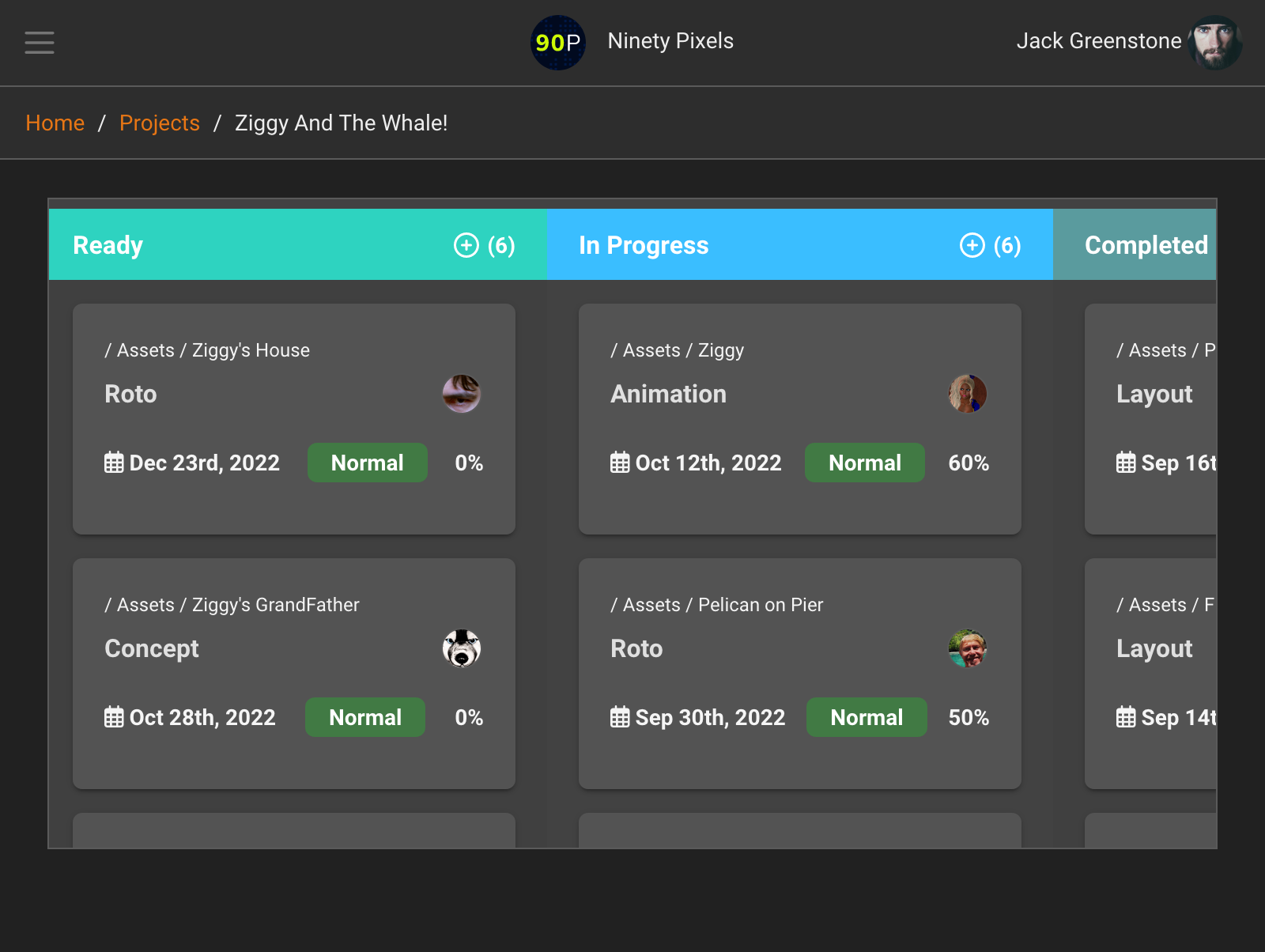 Projectal Kanban Board