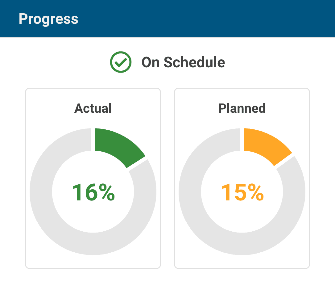 Projectal progress widget for animation studios