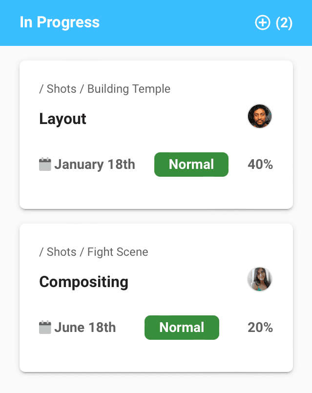 Kanban boards for VFX teams