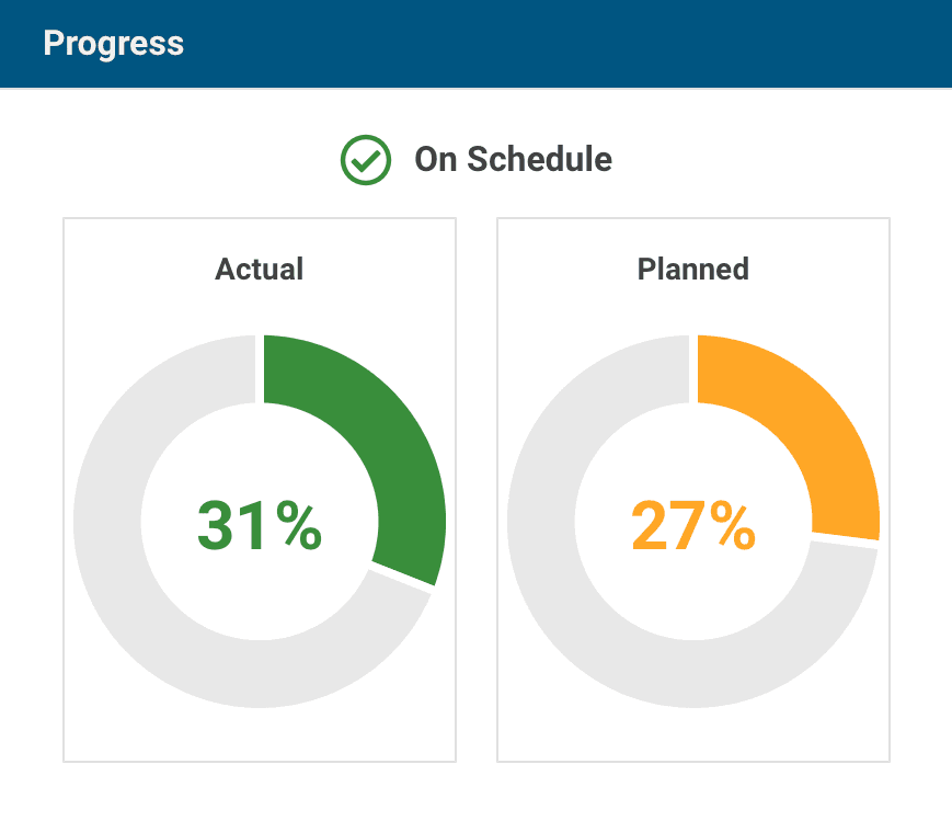 Projectal progress widget